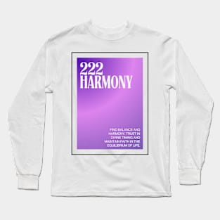 Angel Number 222: Harmonic Balance Long Sleeve T-Shirt